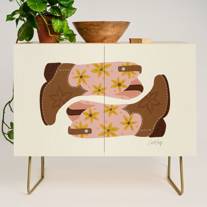 Cowgirl Boots â Blush & Mint Credenza Gallery Image 1