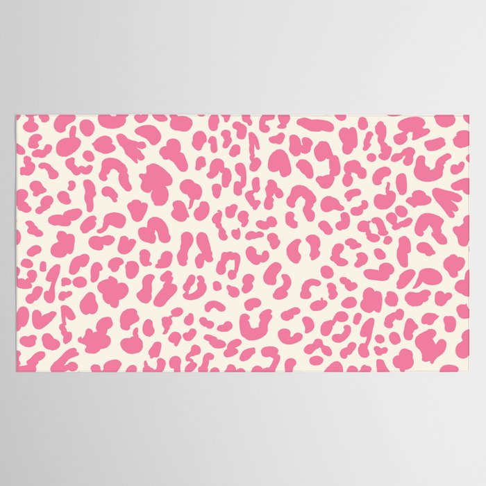 Pink Leopard Print Tablecloth Gallery Image 2