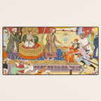 Artist Basawan (Designer) Title The Young Emperor Akbar Arrests the Insolent Shah Abuâl-Maali Indian Miniature Painting Desk Mat Gallery Image 3