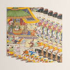 Artist Basawan (Designer) Title The Young Emperor Akbar Arrests the Insolent Shah Abuâl-Maali Indian Miniature Painting Wrapping Paper Gallery Image 3