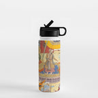 Artist Basawan (Designer) Title The Young Emperor Akbar Arrests the Insolent Shah Abuâl-Maali Indian Miniature Painting Water Bottle Gallery Image 1