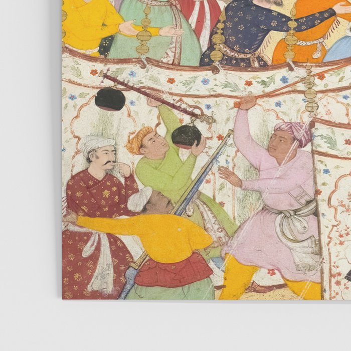 Artist Basawan (Designer) Title The Young Emperor Akbar Arrests the Insolent Shah Abuâl-Maali Indian Miniature Painting Poster Gallery Image 3