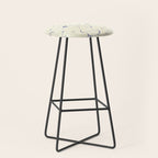 White and dark blue mystical starry night Stool Gallery Image 1