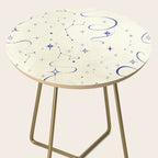 White and dark blue mystical starry night Side Table Gallery Image 2