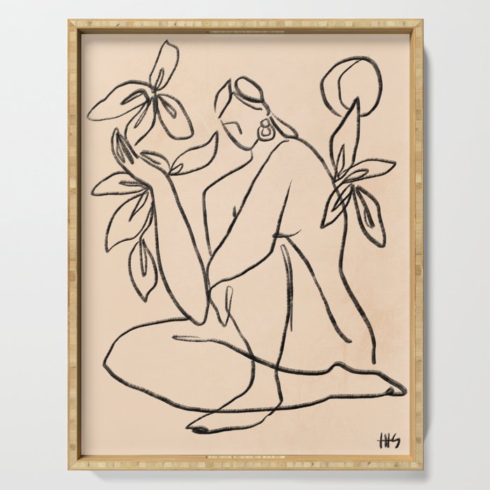 Summer lines |X Serving Tray Gallery Image 1