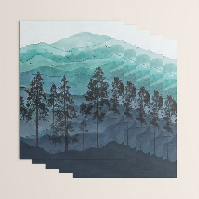 Mountains II Wrapping Paper Gallery Image 3