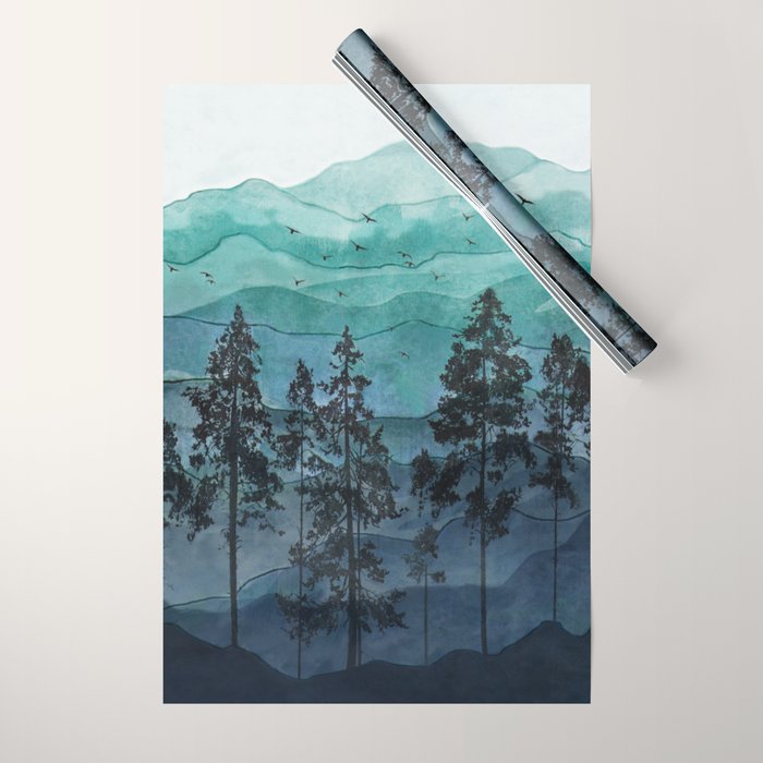 Mountains II Wrapping Paper Gallery Image 1