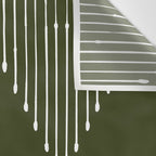 Geo (Olive Green) Wall Tapestry Gallery Image 3