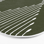 Geo (Olive Green) Bath Mat Gallery Image 3