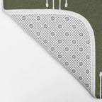 Geo (Olive Green) Bath Mat Gallery Image 2