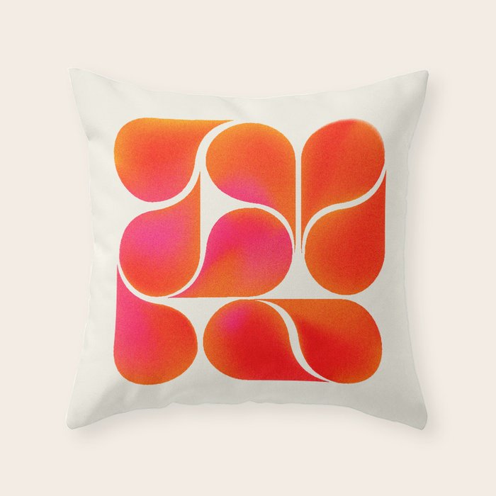 Gradient Playful Shapes  Throw Pillow Gallery Image 6