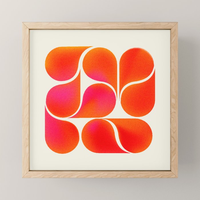 Gradient Playful Shapes  Mini Art Print Gallery Image 1