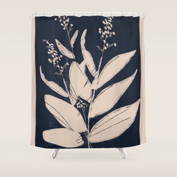 minimal plant 20 Shower Curtain Gallery Image 1