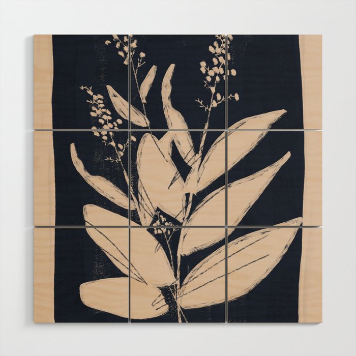 minimal plant 20 Wood Wall Art Gallery Image 1