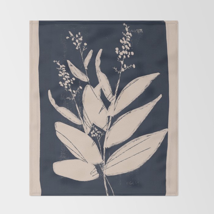 minimal plant 20 Throw Blanket Gallery Image 2