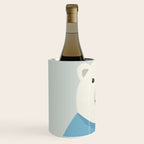 Whimsy Polar Bear, Animal Portrait Wine Chiller Gallery Image 2