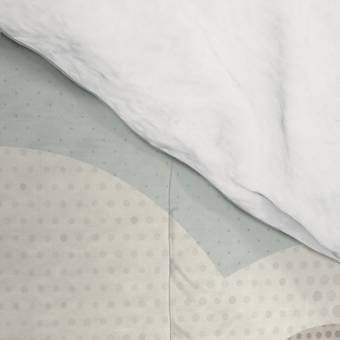 Whimsy Polar Bear, Animal Portrait Comforter Gallery Image 4