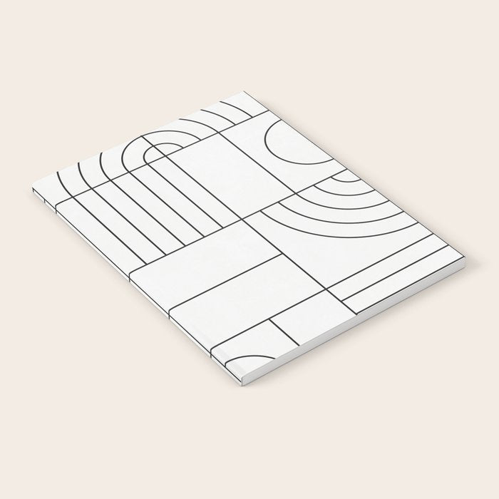 My Favorite Geometric Patterns No.19 - White Notebook Gallery Image 1