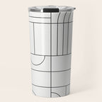 My Favorite Geometric Patterns No.19 - White Travel Mug Gallery Image 1