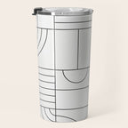 My Favorite Geometric Patterns No.19 - White Travel Mug Gallery Image 3