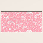 Excavated Dinosaur Fossils in Candy Pink Desk Mat Gallery Image 3