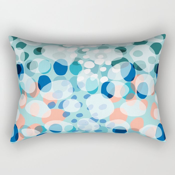 Rock Pool reflection - sea green Rectangular Pillow Gallery Image 1