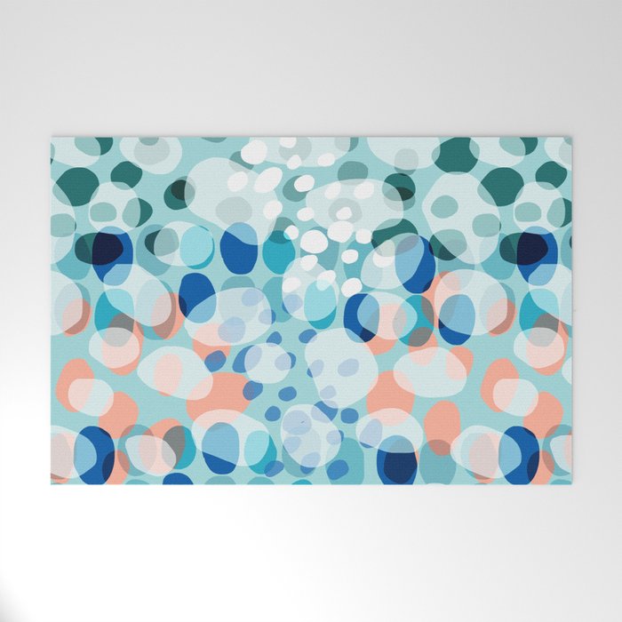 Rock Pool reflection - sea green Welcome Mat Gallery Image 1