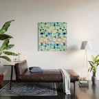 Rock Pool reflection - sea green Wood Wall Art Gallery Image 2