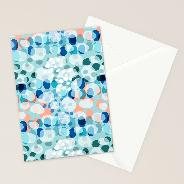 Rock Pool reflection - sea green Stationery Card Gallery Image 2