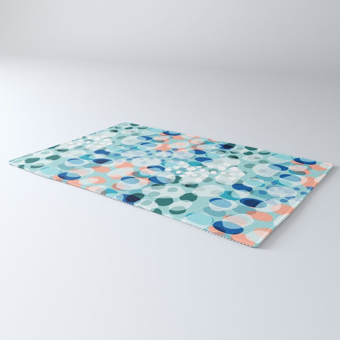 Rock Pool reflection - sea green Rug Gallery Image 3