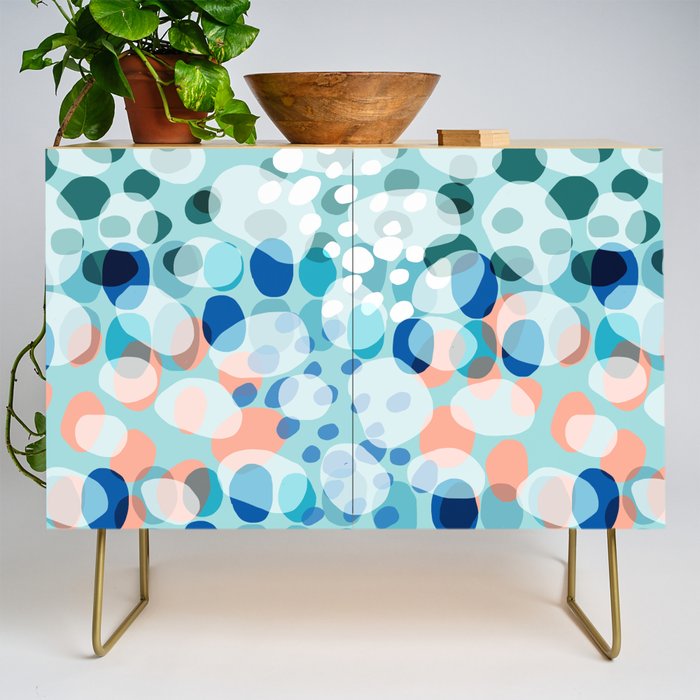 Rock Pool reflection - sea green Credenza Gallery Image 1