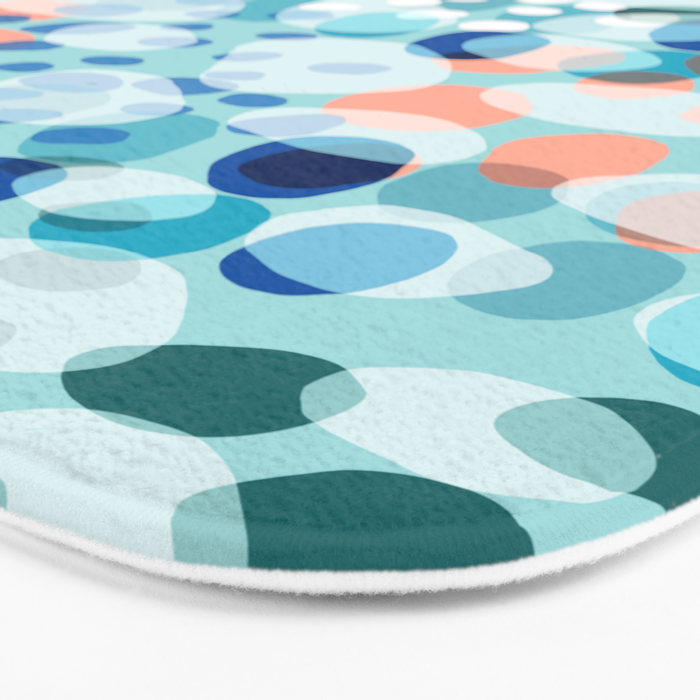 Rock Pool reflection - sea green Bath Mat Gallery Image 3