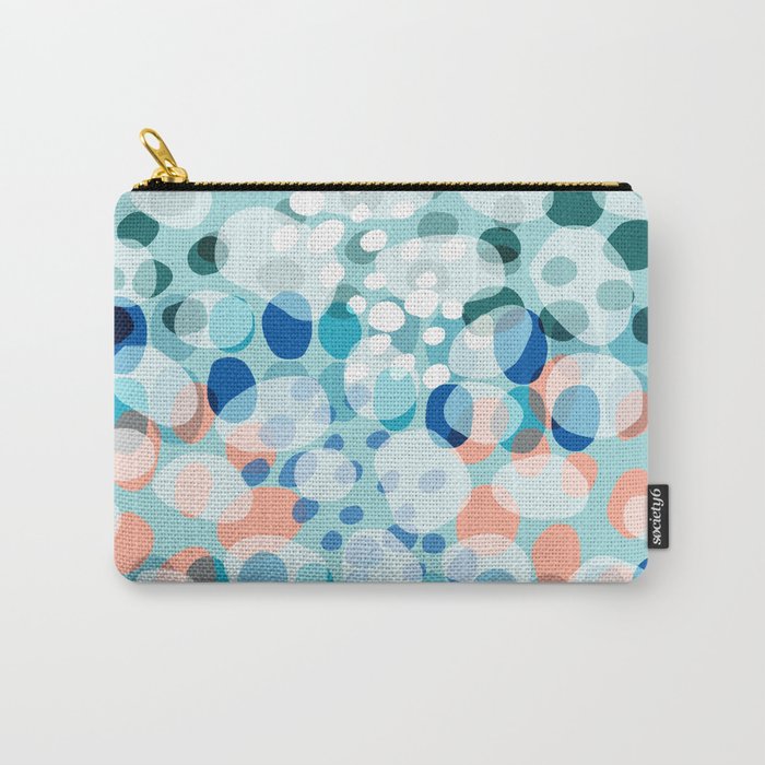 Rock Pool reflection - sea green Carry All Pouch Gallery Image 1