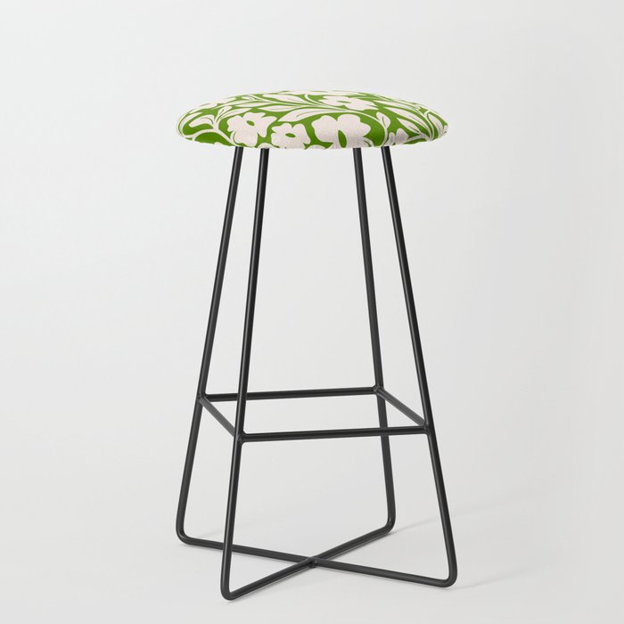 Tropical Vines Pattern - Green Stool Gallery Image 1