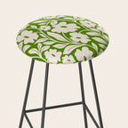 Tropical Vines Pattern - Green Stool Gallery Image 2