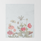 Butterflies, Dragonfly and  flowers Throw Blanket Gallery Image 2