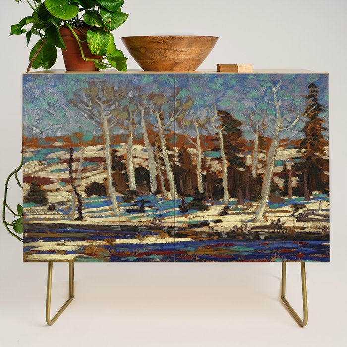 Tom Thomson March 1916 Canadian Landscape Artist Credenza Gallery Image 1