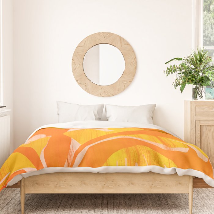 August Afternoons  Abstract Landscape Duvet Cover Gallery Image 3