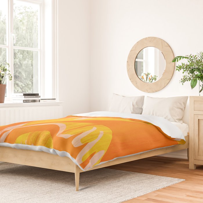 August Afternoons  Abstract Landscape Duvet Cover Gallery Image 2
