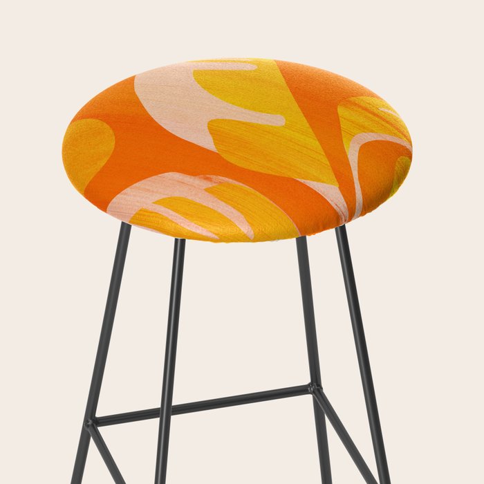August Afternoons  Abstract Landscape Stool Gallery Image 2
