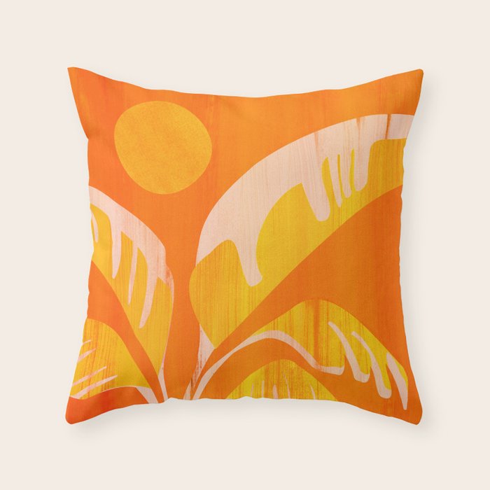 August Afternoons  Abstract Landscape Throw Pillow Gallery Image 6