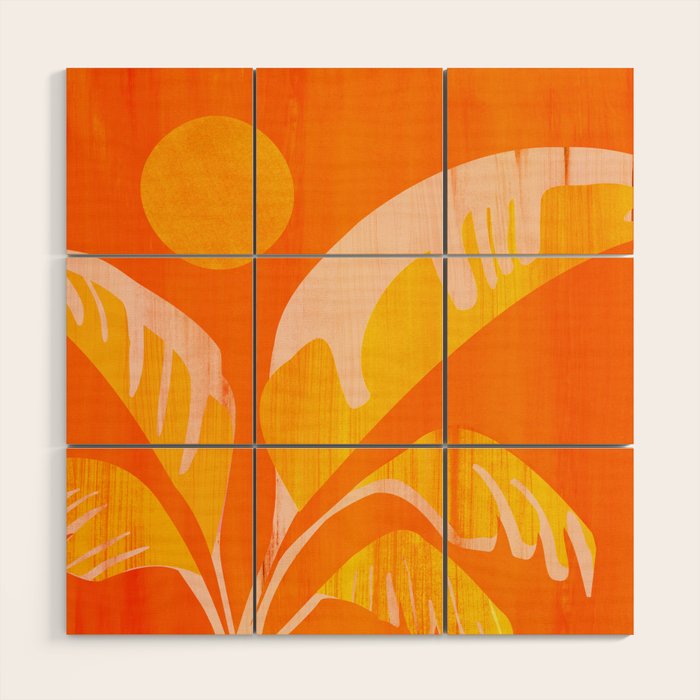 August Afternoons  Abstract Landscape Wood Wall Art Gallery Image 1