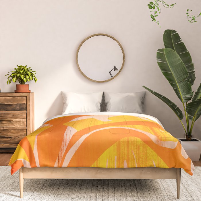 August Afternoons  Abstract Landscape Comforter Gallery Image 3