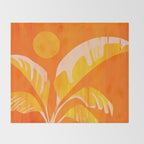 August Afternoons  Abstract Landscape Throw Blanket Gallery Image 2