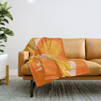 August Afternoons  Abstract Landscape Throw Blanket Gallery Image 1