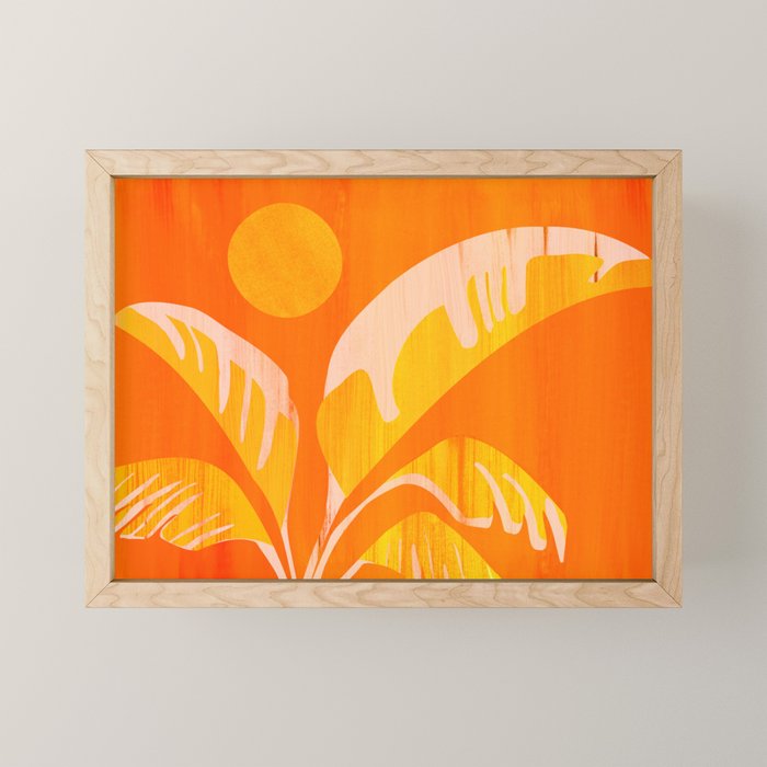 August Afternoons  Abstract Landscape Mini Art Print Gallery Image 1