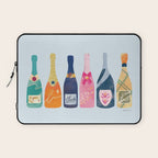 Champagne Bottles - Blue Ver. Laptop Sleeve Gallery Image 1
