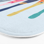 Champagne Bottles - Blue Ver. Bath Mat Gallery Image 3