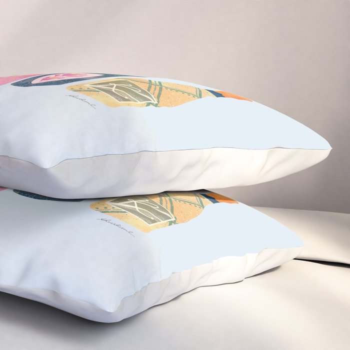 Champagne Bottles - Blue Ver. Pillow Sham Gallery Image 3