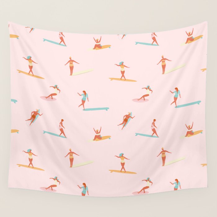 Sea babes Wall Tapestry Gallery Image 4